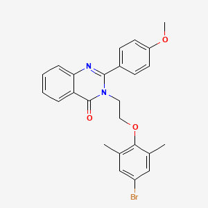 3-[2-(4-bromo-2,6-dimethylphenoxy)ethyl]-2-(4-methoxyphenyl)quinazolin-4(3H)-one