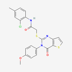 N-(2-chloro-4-methylphenyl)-2-{[3-(4-methoxyphenyl)-4-oxo-3,4-dihydrothieno[3,2-d]pyrimidin-2-yl]sulfanyl}acetamide