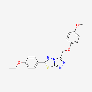 6-(4-Ethoxyphenyl)-3-[(4-methoxyphenoxy)methyl][1,2,4]triazolo[3,4-b][1,3,4]thiadiazole