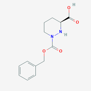 molecular formula C13H16N2O4 B112881 (S)-1-(苄氧羰基)六氢吡哒嗪-3-羧酸 CAS No. 65632-62-4