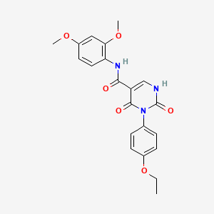 N-(2,4-dimethoxyphenyl)-3-(4-ethoxyphenyl)-2,4-dioxo-1,2,3,4-tetrahydropyrimidine-5-carboxamide