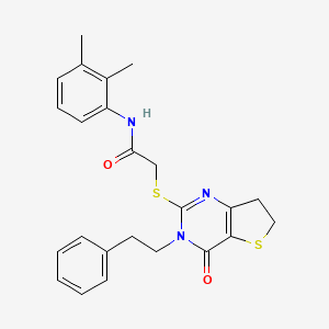 N-(2,3-dimethylphenyl)-2-((4-oxo-3-phenethyl-3,4,6,7-tetrahydrothieno[3,2-d]pyrimidin-2-yl)thio)acetamide