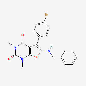 6-(benzylamino)-5-(4-bromophenyl)-1,3-dimethylfuro[2,3-d]pyrimidine-2,4(1H,3H)-dione