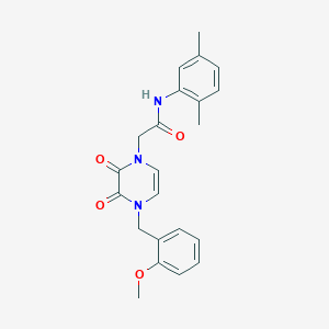 N-(2,5-dimethylphenyl)-2-{4-[(2-methoxyphenyl)methyl]-2,3-dioxo-1,2,3,4-tetrahydropyrazin-1-yl}acetamide