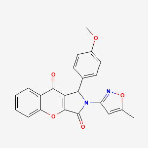 1-(4-Methoxyphenyl)-2-(5-methyl-1,2-oxazol-3-yl)-1,2-dihydrochromeno[2,3-c]pyrrole-3,9-dione