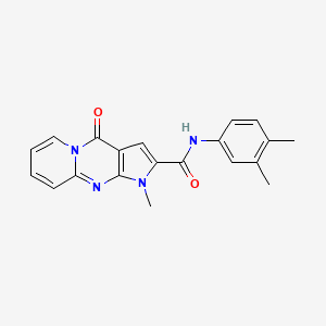 N-(3,4-dimethylphenyl)-1-methyl-4-oxo-1,4-dihydropyrido[1,2-a]pyrrolo[2,3-d]pyrimidine-2-carboxamide