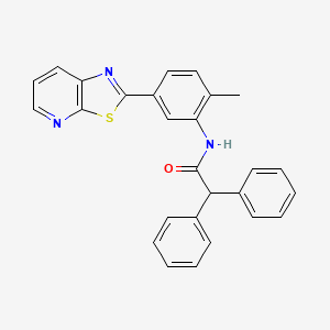 N-(2-Methyl-5-{[1,3]thiazolo[5,4-B]pyridin-2-YL}phenyl)-2,2-diphenylacetamide