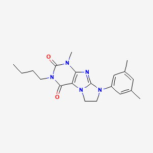 2-Butyl-6-(3,5-dimethylphenyl)-4-methyl-7,8-dihydropurino[7,8-a]imidazole-1,3-dione