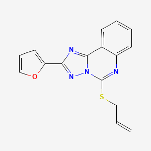 5-(Allylthio)-2-(2-furyl)[1,2,4]triazolo[1,5-c]quinazoline