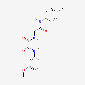 2-(4-(3-methoxyphenyl)-2,3-dioxo-3,4-dihydropyrazin-1(2H)-yl)-N-(p-tolyl)acetamide