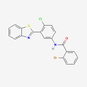 N-[3-(1,3-benzothiazol-2-yl)-4-chlorophenyl]-2-bromobenzamide