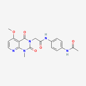 N-(4-acetamidophenyl)-2-(5-methoxy-1-methyl-2,4-dioxo-1,2-dihydropyrido[2,3-d]pyrimidin-3(4H)-yl)acetamide