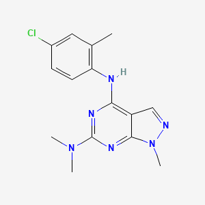 N~4~-(4-chloro-2-methylphenyl)-N~6~,N~6~,1-trimethyl-1H-pyrazolo[3,4-d]pyrimidine-4,6-diamine