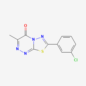 7-(3-chlorophenyl)-3-methyl-4H-[1,3,4]thiadiazolo[2,3-c][1,2,4]triazin-4-one