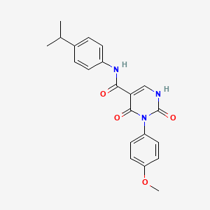 N-(4-isopropylphenyl)-3-(4-methoxyphenyl)-2,4-dioxo-1,2,3,4-tetrahydropyrimidine-5-carboxamide