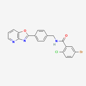 5-bromo-2-chloro-N-[4-([1,3]oxazolo[4,5-b]pyridin-2-yl)benzyl]benzamide