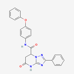 5-oxo-N-(4-phenoxyphenyl)-2-phenyl-4,5,6,7-tetrahydro[1,2,4]triazolo[1,5-a]pyrimidine-7-carboxamide