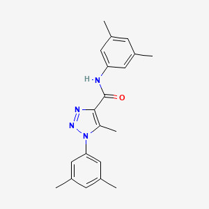 molecular formula C20H22N4O B11288702 N,1-bis(3,5-dimethylphenyl)-5-methyl-1H-1,2,3-triazole-4-carboxamide 