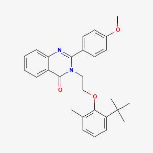 3-[2-(2-tert-butyl-6-methylphenoxy)ethyl]-2-(4-methoxyphenyl)quinazolin-4(3H)-one