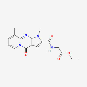 ethyl N-[(1,9-dimethyl-4-oxo-1,4-dihydropyrido[1,2-a]pyrrolo[2,3-d]pyrimidin-2-yl)carbonyl]glycinate