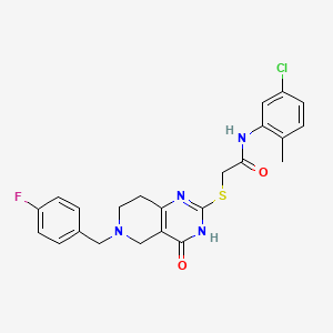 N-(5-chloro-2-methylphenyl)-2-{[6-(4-fluorobenzyl)-4-oxo-3,4,5,6,7,8-hexahydropyrido[4,3-d]pyrimidin-2-yl]sulfanyl}acetamide