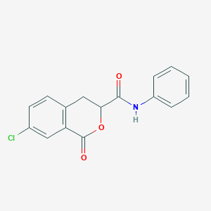 7-chloro-1-oxo-N-phenyl-3,4-dihydro-1H-isochromene-3-carboxamide