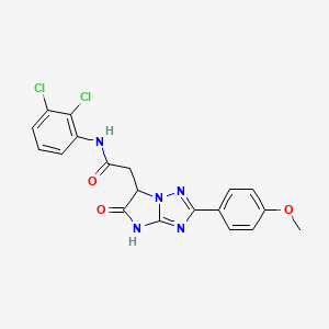 N-(2,3-dichlorophenyl)-2-[2-(4-methoxyphenyl)-5-oxo-5,6-dihydro-4H-imidazo[1,2-b][1,2,4]triazol-6-yl]acetamide