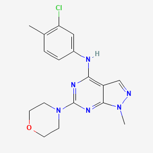 N-(3-chloro-4-methylphenyl)-1-methyl-6-(morpholin-4-yl)-1H-pyrazolo[3,4-d]pyrimidin-4-amine