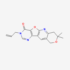 5,5-dimethyl-14-prop-2-enyl-6,17-dioxa-2,12,14-triazatetracyclo[8.7.0.03,8.011,16]heptadeca-1(10),2,8,11(16),12-pentaen-15-one