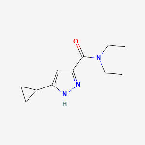 3-cyclopropyl-N,N-diethyl-1H-pyrazole-5-carboxamide