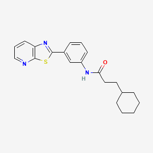 3-Cyclohexyl-N-(3-{[1,3]thiazolo[5,4-B]pyridin-2-YL}phenyl)propanamide