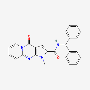 N-(diphenylmethyl)-1-methyl-4-oxo-1,4-dihydropyrido[1,2-a]pyrrolo[2,3-d]pyrimidine-2-carboxamide