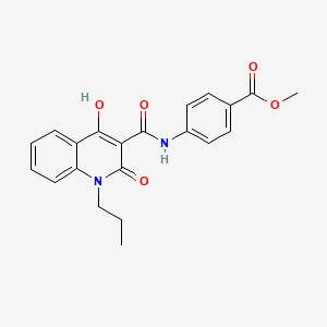 Methyl 4-{[(4-hydroxy-2-oxo-1-propyl-1,2-dihydroquinolin-3-yl)carbonyl]amino}benzoate