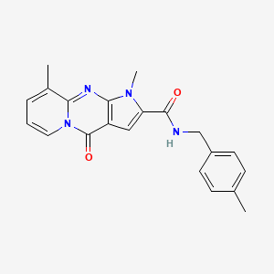 1,9-Dimethyl-N~2~-(4-methylbenzyl)-4-oxo-1,4-dihydropyrido[1,2-A]pyrrolo[2,3-D]pyrimidine-2-carboxamide