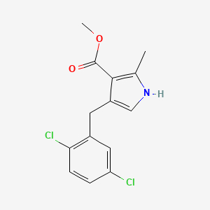 methyl 4-(2,5-dichlorobenzyl)-2-methyl-1H-pyrrole-3-carboxylate