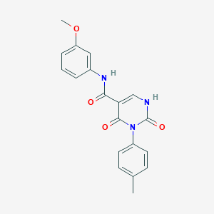 N-(3-methoxyphenyl)-3-(4-methylphenyl)-2,4-dioxo-1,2,3,4-tetrahydropyrimidine-5-carboxamide