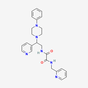 N1-(2-(4-phenylpiperazin-1-yl)-2-(pyridin-3-yl)ethyl)-N2-(pyridin-2-ylmethyl)oxalamide