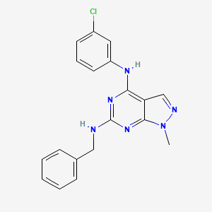 N~6~-benzyl-N~4~-(3-chlorophenyl)-1-methyl-1H-pyrazolo[3,4-d]pyrimidine-4,6-diamine