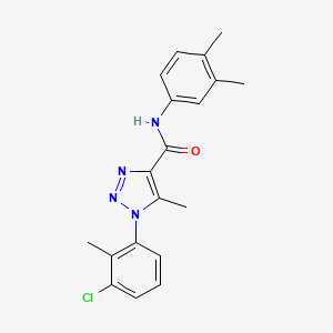 1-(3-chloro-2-methylphenyl)-N-(3,4-dimethylphenyl)-5-methyl-1H-1,2,3-triazole-4-carboxamide