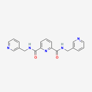 molecular formula C19H17N5O2 B11289139 N,N'-bis(pyridin-3-ylmethyl)pyridine-2,6-dicarboxamide 