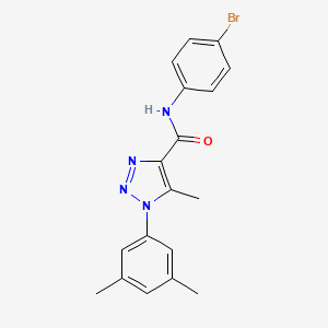 N-(4-bromophenyl)-1-(3,5-dimethylphenyl)-5-methyl-1H-1,2,3-triazole-4-carboxamide