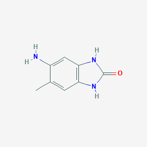 molecular formula C₈H₉N₃O B112892 5-氨基-6-甲基-1,3-二氢苯并咪唑-2-酮 CAS No. 67014-36-2