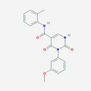 3-(3-methoxyphenyl)-N-(2-methylphenyl)-2,4-dioxo-1,2,3,4-tetrahydropyrimidine-5-carboxamide