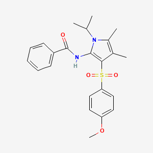 N-{3-[(4-methoxyphenyl)sulfonyl]-4,5-dimethyl-1-(propan-2-yl)-1H-pyrrol-2-yl}benzamide