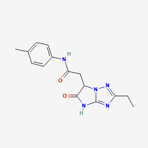 2-(2-ethyl-5-oxo-5,6-dihydro-4H-imidazo[1,2-b][1,2,4]triazol-6-yl)-N-(4-methylphenyl)acetamide