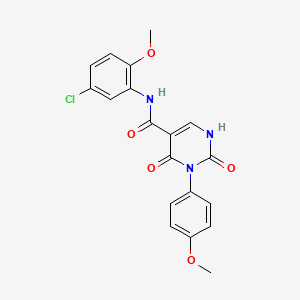 N-(5-chloro-2-methoxyphenyl)-3-(4-methoxyphenyl)-2,4-dioxo-1,2,3,4-tetrahydropyrimidine-5-carboxamide