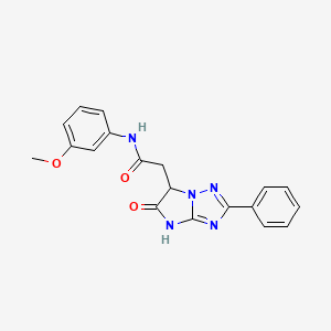 N-(3-methoxyphenyl)-2-(5-oxo-2-phenyl-5,6-dihydro-4H-imidazo[1,2-b][1,2,4]triazol-6-yl)acetamide