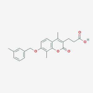 3-{4,8-dimethyl-7-[(3-methylbenzyl)oxy]-2-oxo-2H-chromen-3-yl}propanoic acid