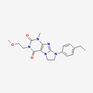 8-(4-ethylphenyl)-3-(2-methoxyethyl)-1-methyl-7,8-dihydro-1H-imidazo[2,1-f]purine-2,4(3H,6H)-dione