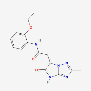 N-(2-ethoxyphenyl)-2-(2-methyl-5-oxo-5,6-dihydro-4H-imidazo[1,2-b][1,2,4]triazol-6-yl)acetamide